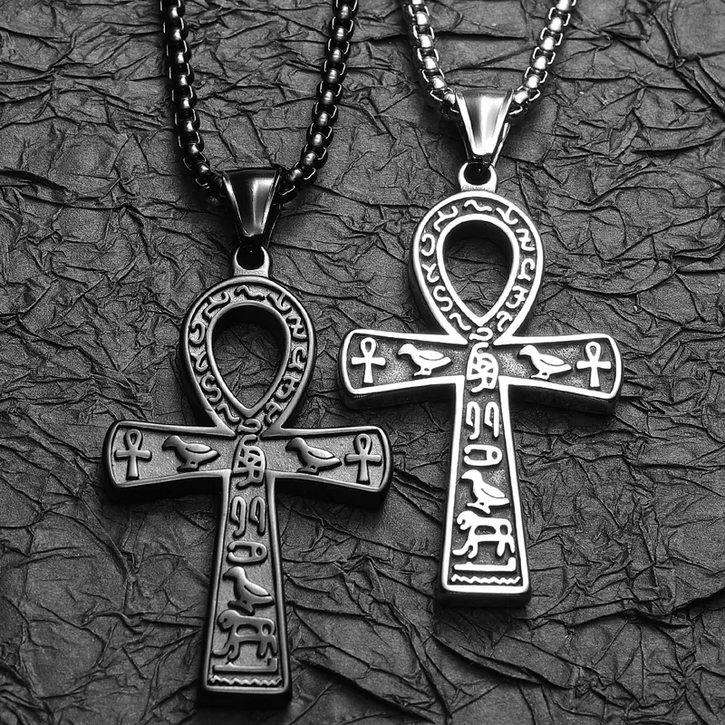 Egypt Cross Men Necklaces Stai - Men'S Accessories Jewelry Egypt recension och pris