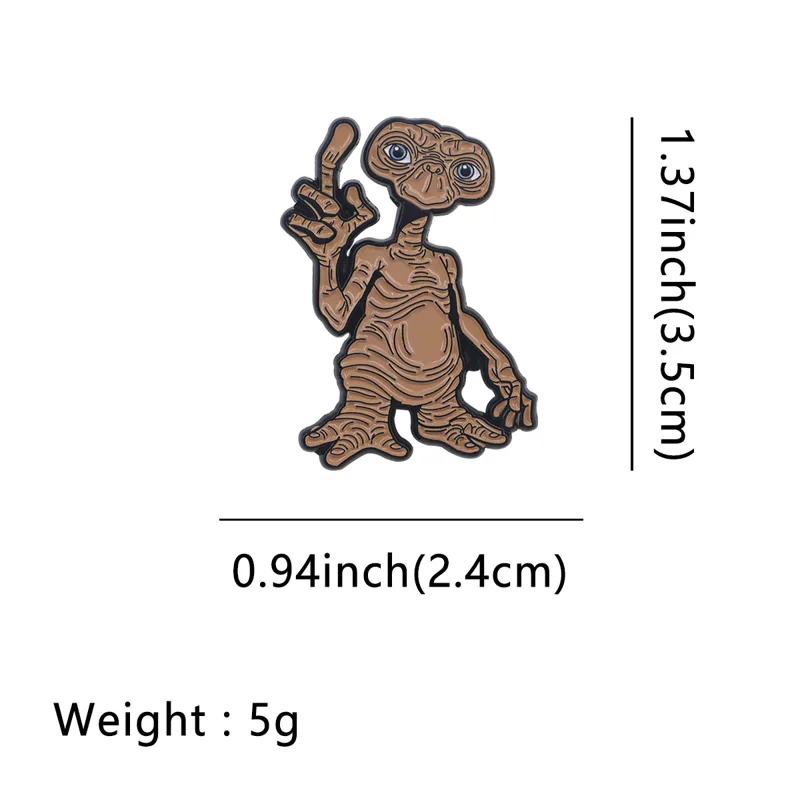 Vintage Funny Alien Enamel Car - Men Accessories Brooch recension och pris