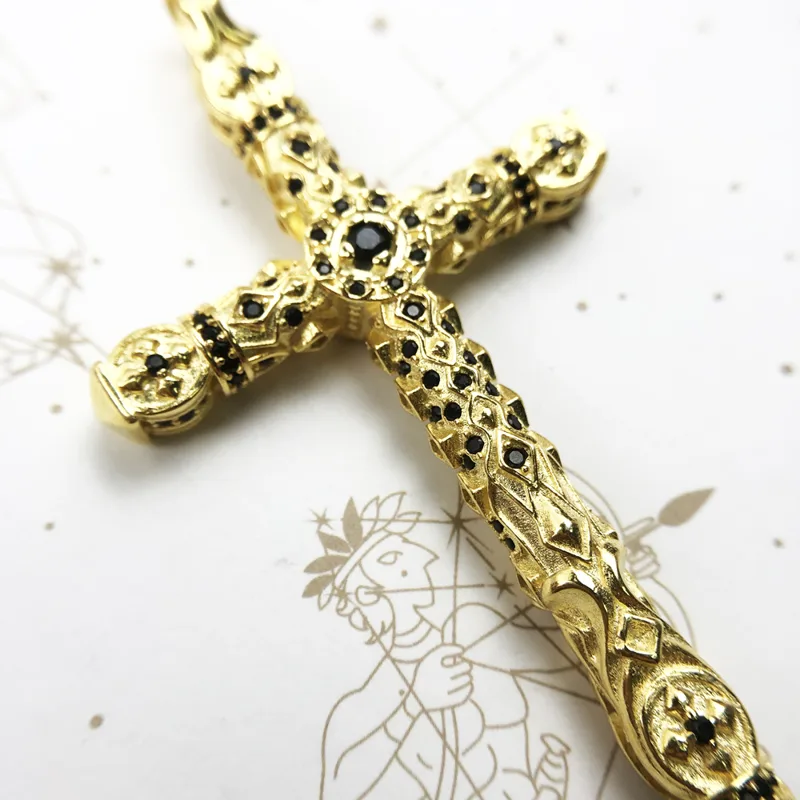 Large Richly Ornamented Cross  - Men'S Accessories Jewelry Brands recension och pris