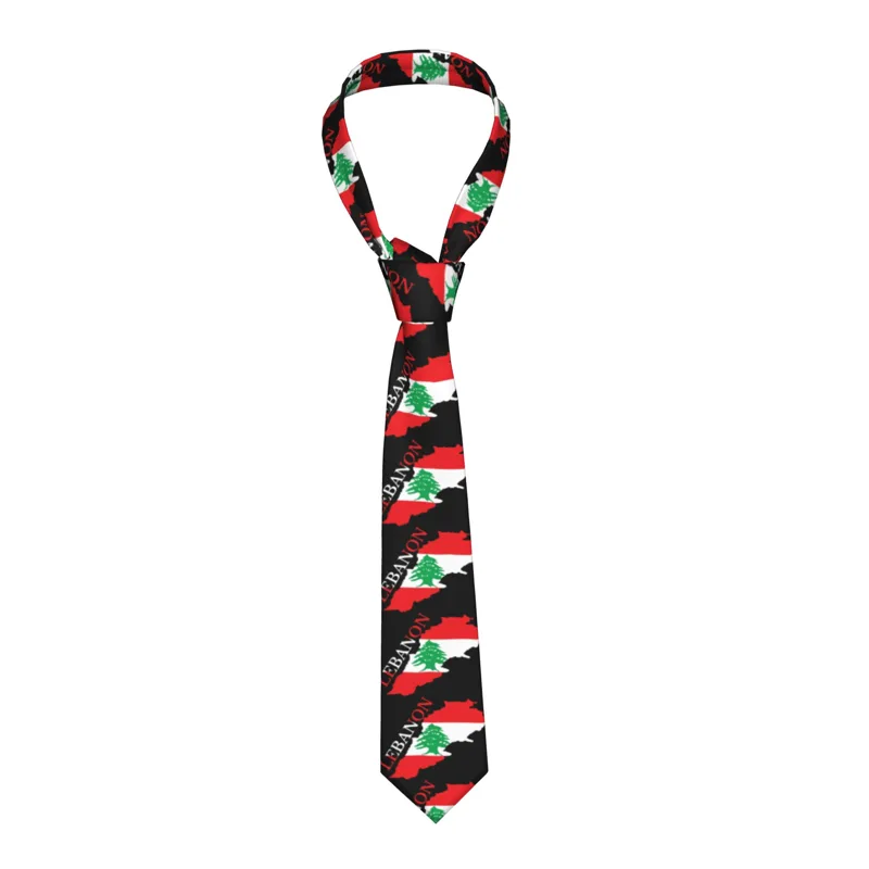 Lebanon Flag Map  Tie  Cosplay - Men Accessories Lebanon recension och pris