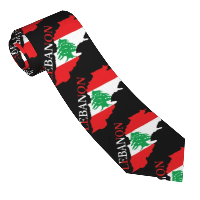 Lebanon Flag Map  Tie  Cosplay - Men Accessories Lebanon recension och pris