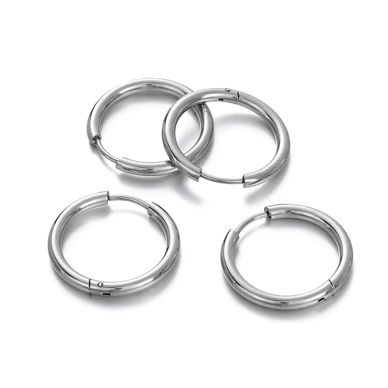 2 pcs 8/10/12/14/16/18mm Stain - Men Accessories Earrings recension och pris
