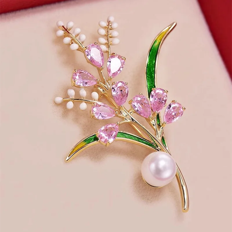 Fashion Zircon Wheat Ear Brooc - Men Accessories Bouquet recension och pris